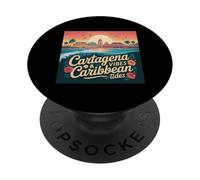 Bandera de Colombia Cartagena Caribe Colombian Columbia Flag PopSockets PopGrip Adhesivo