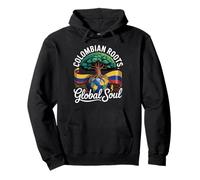 Bandera de Colombia con raíces para niños y niñas, Bandera Colombiana de Columbia Sudadera con Capucha