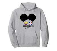 Bandera de Colombia Mitad Dominicana y Colombiana para niños y niñas Sudadera con Capucha