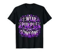 Bandera de concienciación "I Wear Teal Purple For Someone I Miss Suicide Camiseta