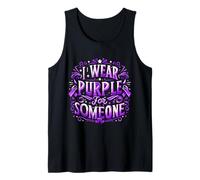 Bandera de concienciación "I Wear Teal Purple For Someone I Miss Suicide Camiseta sin Mangas