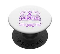 Bandera de concienciación "I Wear Teal Purple For Someone I Miss Suicide PopSockets PopGrip Adhesivo
