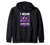 Bandera de concienciación "I Wear Teal Purple For Someone I Miss Suicide Sudadera con Capucha