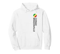 Bandera de Congo-Brazzaville Vertical Sudadera con Capucha