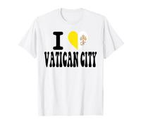 Bandera de corazón con Texto en inglés I Love Vatican City Camiseta