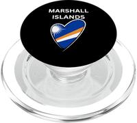 Bandera de corazón de Las Islas Marshall PopSockets PopGrip para MagSafe