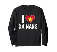 Bandera de corazón de Vietnam I Love Da Nang Manga Larga