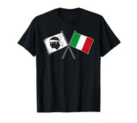 Bandera de Córcega Italia Cruzada Amistad Córcega Italiana Camiseta