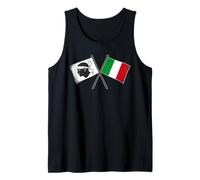 Bandera de Córcega Italia Cruzada Amistad Córcega Italiana Camiseta sin Mangas