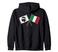 Bandera de Córcega Italia Cruzada Amistad Córcega Italiana Sudadera con Capucha