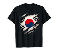 Bandera de Corea del Sur Vintage Grunge Cultura coreana Corea del Sur Camiseta