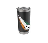 Bandera de Costa de Marfil Gráfico Ivory Coast Pride Heritage Vaso térmico de acero inoxidable de doble pared