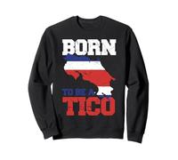 Bandera de Costa Rica nacida para ser un Tico Sudadera