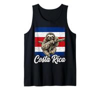Bandera de Costa Rica Perezoso Pura Vida Camiseta sin Mangas