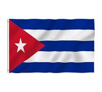 Bandera de Cuba - 90 x 150 cm / 3 x 5 pies de poliéster, bandera nacional cubana | poliéster duradero con colores vivos | Banderas de jardín de alta calidad para el hogar, jardín delantero, decoración