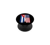 Bandera de Cuba, Estados Unidos, raíces cubanas Americanas PopSockets PopGrip Adhesivo