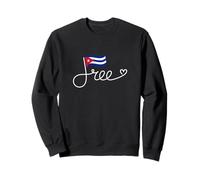 Bandera de Cuba Libre - Libertad Cubana Palabra Arte Sudadera