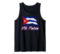 Bandera de Cuba para Hombres, Mujeres y niños, patriótica Mi Patria Cuban Camiseta sin Mangas