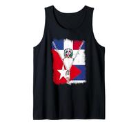 Bandera de Cuba República Dominicana con cremallera Camiseta sin Mangas