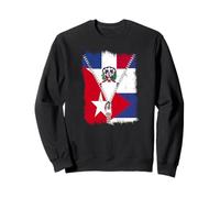 Bandera de Cuba República Dominicana con cremallera Sudadera