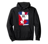 Bandera de Cuba República Dominicana con cremallera Sudadera con Capucha