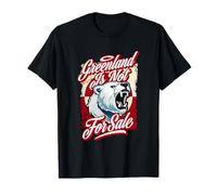 Bandera de Dinamarca Groenlandia con un poderoso Oso Polar Camiseta