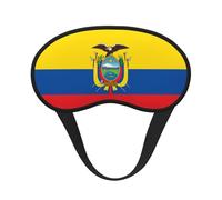 Bandera de Ecuador Es una máscara de ojos de borde negro. La máscara de ojos suave puede mejorar la calidad del sueño y es adecuada para interiores, exteriores y viajes.