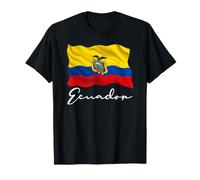 Bandera de Ecuador Patriótica Hombres Mujeres Niños Ecuatoriano Camiseta