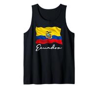 Bandera de Ecuador Patriótica Hombres Mujeres Niños Ecuatoriano Camiseta sin Mangas