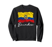 Bandera de Ecuador Patriótica Hombres Mujeres Niños Ecuatoriano Sudadera
