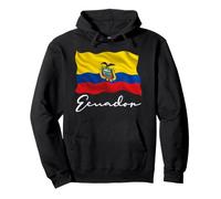 Bandera de Ecuador Patriótica Hombres Mujeres Niños Ecuatoriano Sudadera con Capucha