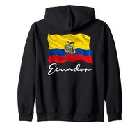 Bandera de Ecuador Patriótica Hombres Mujeres Niños Ecuatoriano Sudadera con Capucha