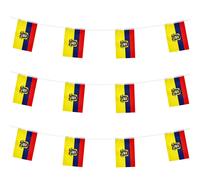 Bandera de Ecuador ZXvZYT, banderines peque os de Ecuador para inauguraciones, eventos deportivos nacionales, fiestas, festivales y decoraciones