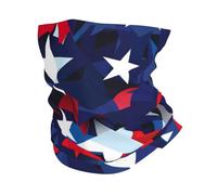 Bandera De EE. UU. 7 Cuello Bufanda Respirable Pasamontañas Multifuncional Bufanda Facial para Caza Yoga Cámping 25X50Cm