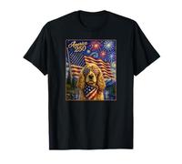 Bandera de EE. UU., diseño de Perro Cocker Spaniel, diseño artístico sobre América 250, del 4 de Julio Camiseta
