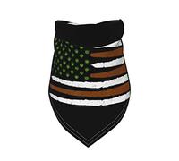 Bandera de EE. UU. Marihuana Funny Weed Leaf Flag Cannabis Stoner 420 Spring Dog Bandanas Girl Bulk Cachorro Pañuelo Ajustable Suave Triángulo Baberos Accesorios para Cachorros Pequeños Medianos Gran