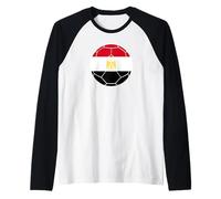 Bandera de Egipto Fútbol Egipto Camiseta Manga Raglan