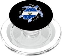 Bandera de El Salvador Peces Tortuga Marina Burbujas PopSockets PopGrip para MagSafe