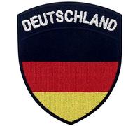 Bandera de escudo de Alemania Parche Bordado de Aplicación con Plancha