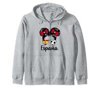 Bandera de España Chica Orgullosos Aficionados Españoles Sudadera con Capucha