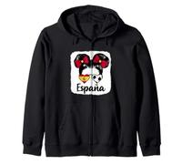 Bandera de España Chica Orgullosos Aficionados Españoles Sudadera con Capucha
