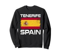 Bandera de España con diseño de Bandera de Tenerife Sudadera