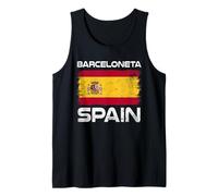 Bandera de España de Barceloneta con diseño de Bandera de España Camiseta sin Mangas