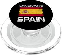 Bandera de España de Lanzarote Diseño Bandera de España Orgullosa PopSockets PopGrip para MagSafe