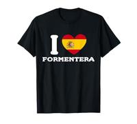Bandera de España I Love Formentera Ibiza Heart Camiseta