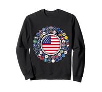 Bandera de Estados Unidos, banderas de todos los estados de los Estados Unidos. Sudadera