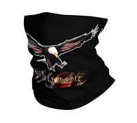 Bandera De Estados Unidos con Águila Calva: Vive Libre O Muere Hombre Mujer Pasamontañas Protección UV Bandana Suave Snood para Ciclismo Correr Moto Senderismo