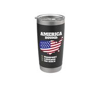 Bandera de Estados Unidos con bandera estadounidense para vacaciones Vaso térmico de acero inoxidable de doble pared