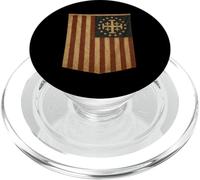 Bandera de Estados Unidos con Cruz de Jerusalén - Deus Vult PopSockets PopGrip para MagSafe