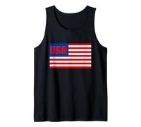 Bandera de Estados Unidos, construcción de Bloques patrióticos de Ladrillos Camiseta sin Mangas